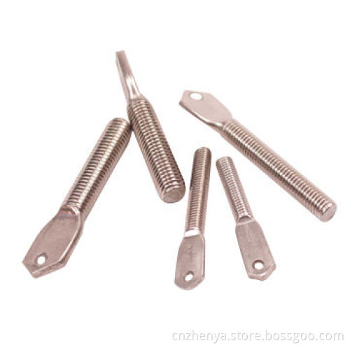 Flat head bolt with stainless steel or zinc plated